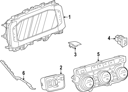 Cluster & Switches for 2021 Volkswagen Arteon #0