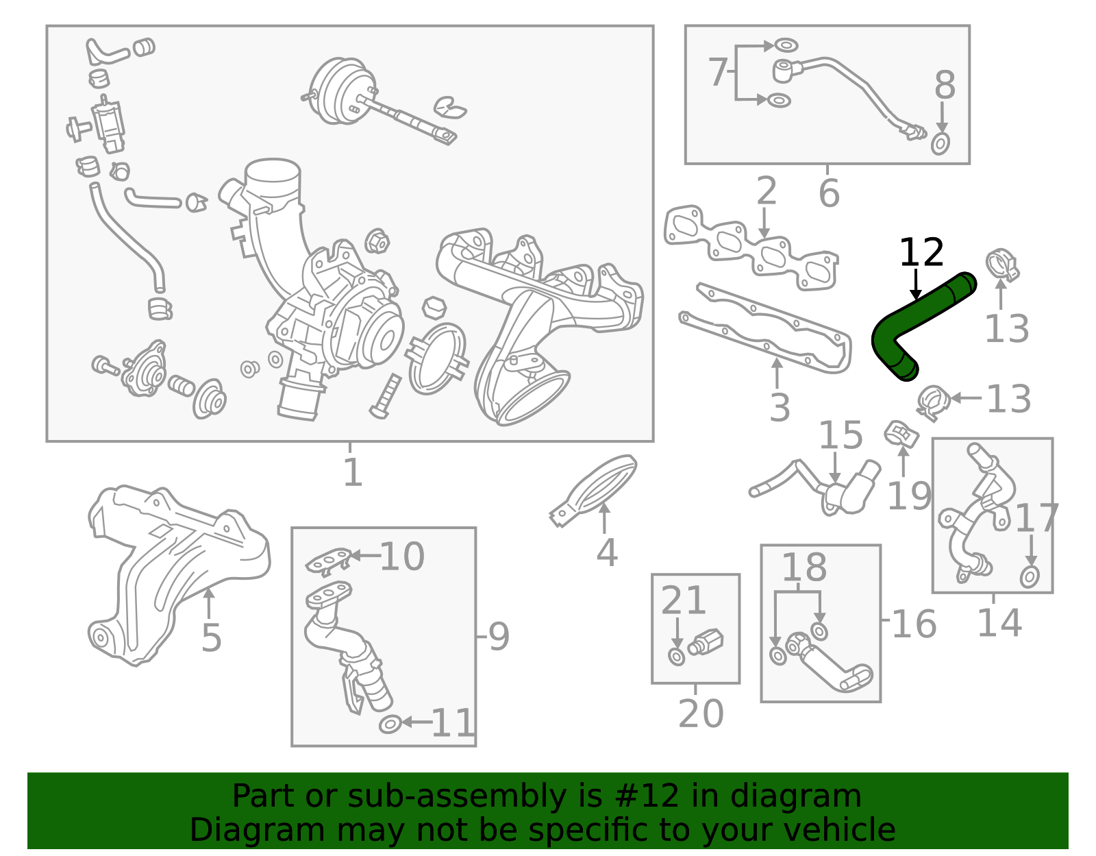 2011-2021 GM Engine Oil Cooler Coolant Inlet Hose 55596898 | Applegate ...