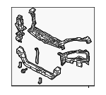 MR954226 - Body: Radiator Support for Chrysler: Sebring | Dodge: Stratus Image