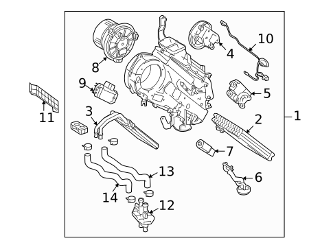 Rear Evaporator for 2018 Toyota Sequoia #0