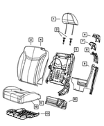 1FS771DVAB - Interior Trim: Front Headrest for Mopar Image