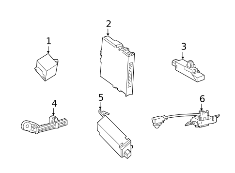 Tire Pressure Monitor Components for 2019 Toyota Avalon #1