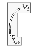 80311T20A01 - HVAC: Front Suction Hose for Honda Image