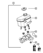 68004467AD - Brakes: Brake Master Cylinder for Mopar Image