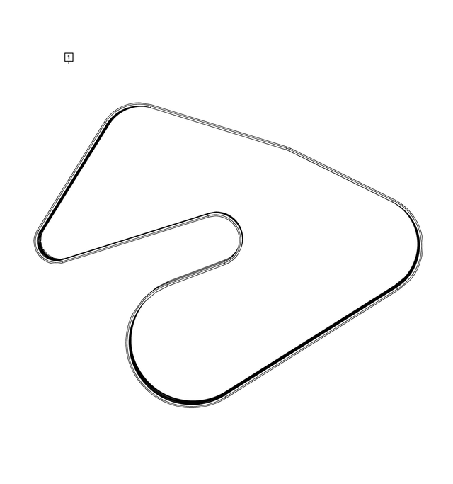 5281760AB - Cooling: Serpentine Belt for Mopar Image