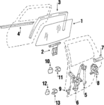 20059536 - Body: Glass for Buick: Skylark | Oldsmobile: Omega Image