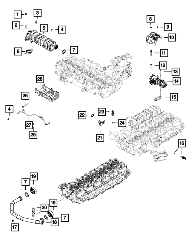 68027817AA - Emission Controls: Bolt, Mounting for Mopar Image image