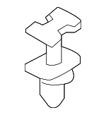 51718174894 - Body: Trunk Lid Trim Rivet for BMW: 645Ci, 650i, M6, Z8 Image