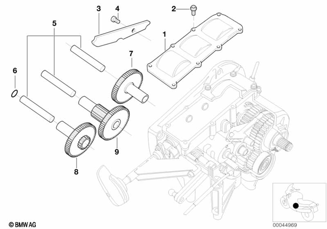7129905386 - Manual Transmission: Isa Screw - M6X30-8.8-ZNNIV for BMW-Motorrad Image