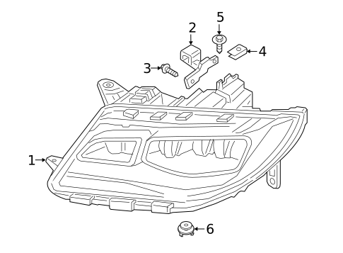 Headlamp Components for 2019 Lincoln MKZ #2