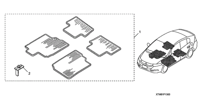 All Season Floor Mats for 2011 Honda Insight #0