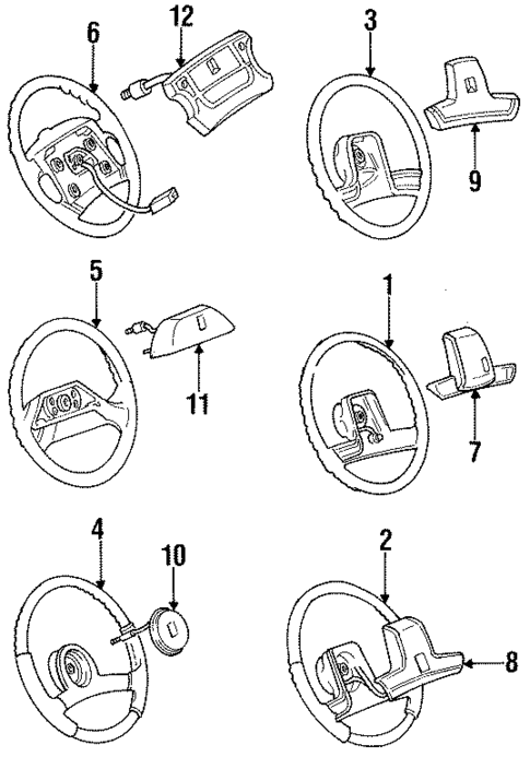 Steering Wheel & Trim for 1984 Oldsmobile Cutlass Ciera #0