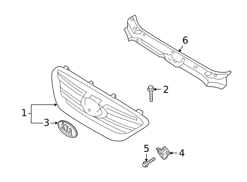 Grille & Components for 2009 Kia Rondo #0