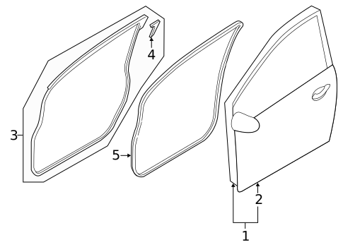Door & Components for 2013 Mazda 2 #0