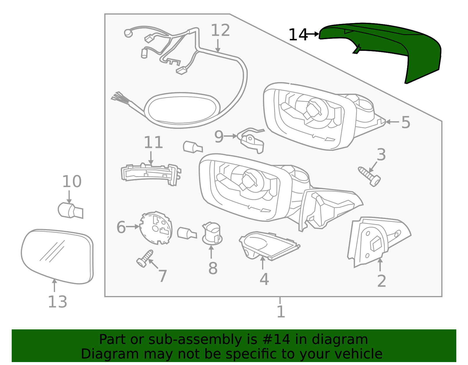 Genuine Mirror Cover for 39821927 | Over 30% Off All Genuine Volvo ...