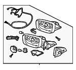 31371407 - : 2014-2017 Volvo XC60 - Mirror Assembly - LEFT for Volvo: XC60 Image