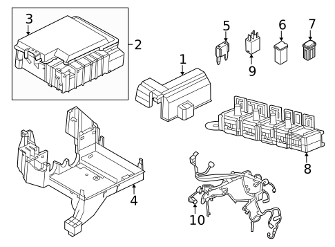 Fuse Box for 2023 Ford F-150 #0