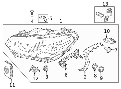 Bulbs - Chassis for 2021 BMW X4 #0