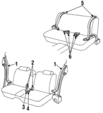 12532010 - Electrical: Belt &amp; Retractor for Buick: LeSabre, Park Avenue | Oldsmobile: 88, 98, LSS | Pontiac: Bonneville Image