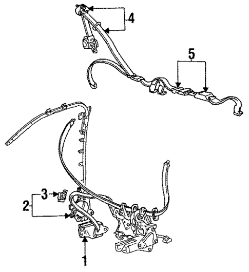 Passive Restraints for 1990 Mitsubishi Galant #0