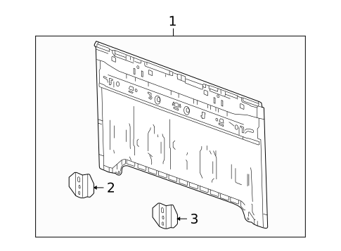 Back Panel for 2006 Isuzu i-280 #0