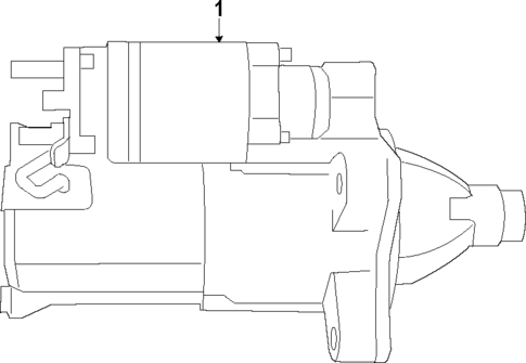 Starter for 2018 Jeep Wrangler #1