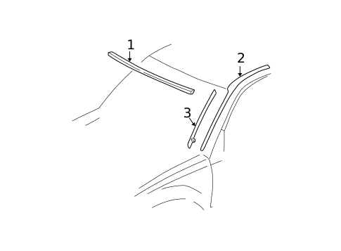 Reveal Moldings for 2004 Toyota RAV4 #0