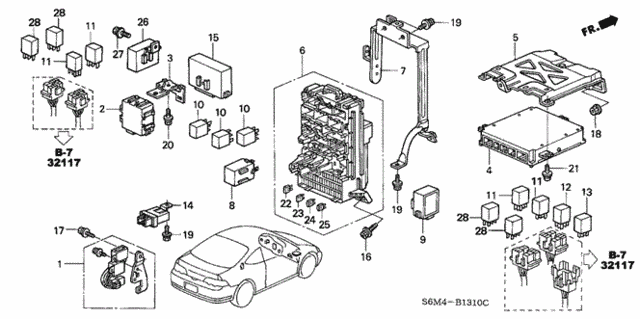 Control Unit (Cabin) for 2002 Acura RSX #0