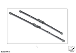 61615A974B1 - : Set Wiper Blades, Front for BMW Image