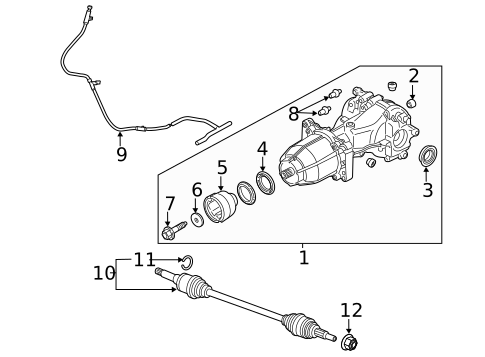 Axle & Differential for 2017 Ford Fusion #0