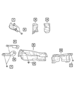 6508463AA - Exhaust: Plastic Nut for Mopar Image image