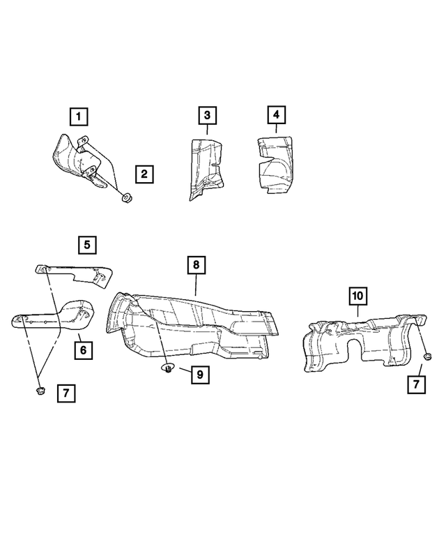 6508463AA - Exhaust: Plastic Nut for Mopar Image image