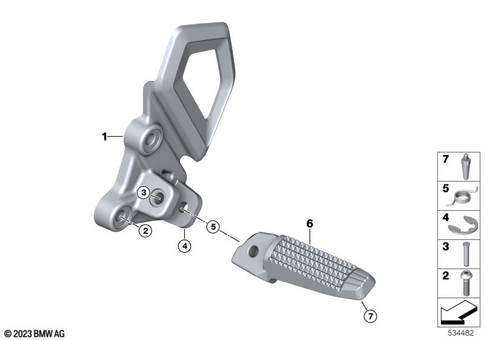 Footrests for 2025 BMW-Motorrad R 12 nineT #1