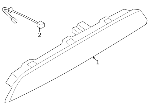 High Mounted Stop Lamp for 2025 Mitsubishi Outlander #0