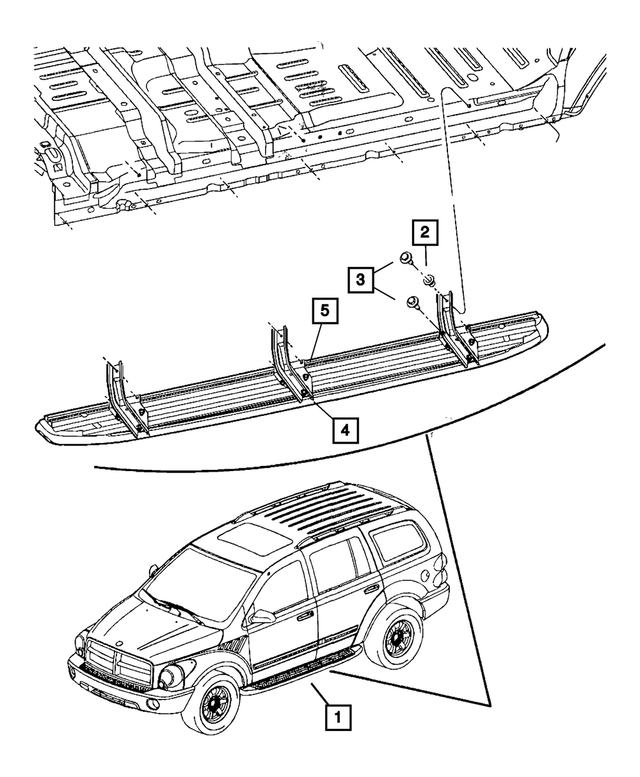 68046327AA - Exterior Ornamentation: Board Running Board for Mopar Image