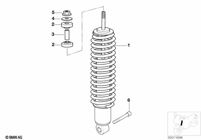 31422311994 - Front Axle, Front Suspension: Bush -  for BMW-Motorrad Image