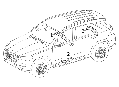 Keyless Entry Components for 2021 Mercedes-Benz GLE350 #0