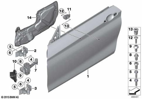 Door, Front for 2015 BMW 228iX #0