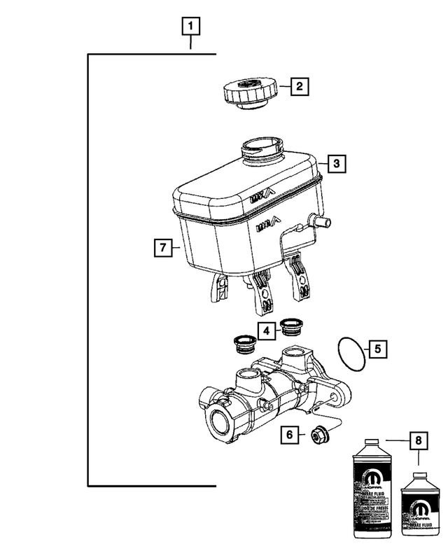 5191826AA - Brakes: Master Cylinder To Booster Seal for Mopar Image