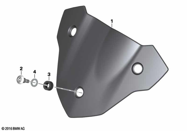 77318559259 - Design: Hp Carbon Wind Deflector -  for BMW-Motorrad Image