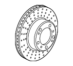 98135203101 - Brakes: Rotor for Porsche: 718 Boxster, 718 Cayman, Boxster, Cayman Image