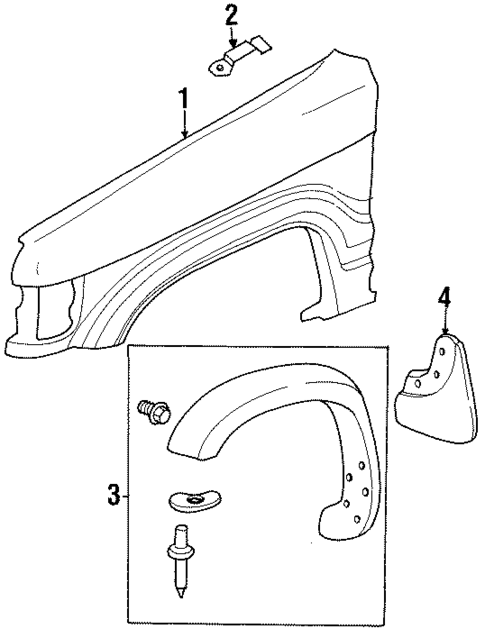 Exterior Trim - Fender for 1999 Acura SLX #0