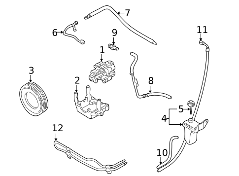 Pump & Hoses for 1997 Audi A4 #0