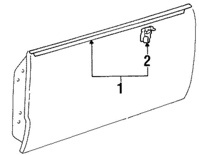 757100W010 - : Belt Weather-Strip for Toyota Image