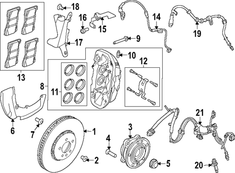 Front Brakes for 2023 Land Rover Range Rover Sport #1