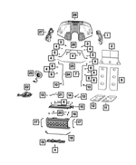 68565951AA - Interior Trim: Seat Back Cover for Jeep: Grand Wagoneer, Wagoneer Image