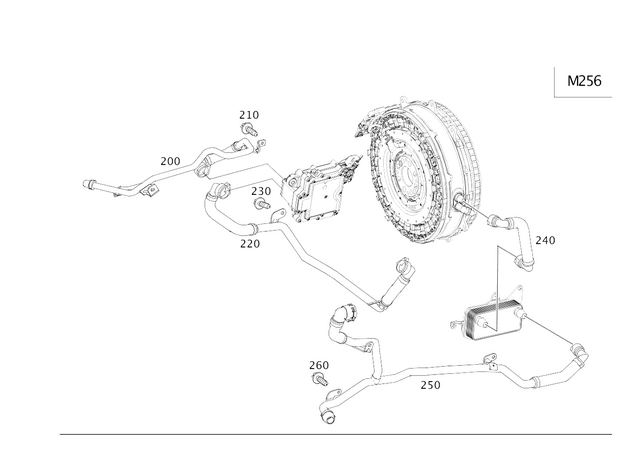 2562032700 - Radiator: Coolant Line for Mercedes-Benz: AMG GT 43, AMG GT 53, CLS450, CLS53 AMG, E53 AMG Image image