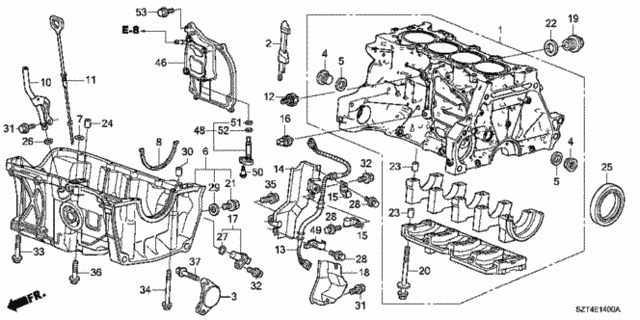 Cylinder Block - Oil Pan for 2012 Honda CR-Z #0