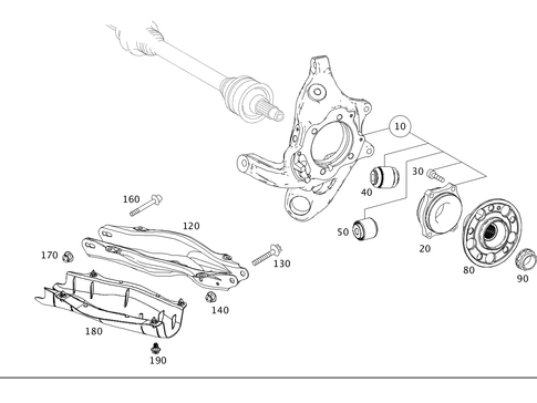 Rear Axle Mount for 2023 Mercedes-Benz E53 AMG #0