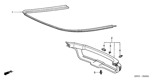 Tailgate Lining for 2002 Honda Insight #0
